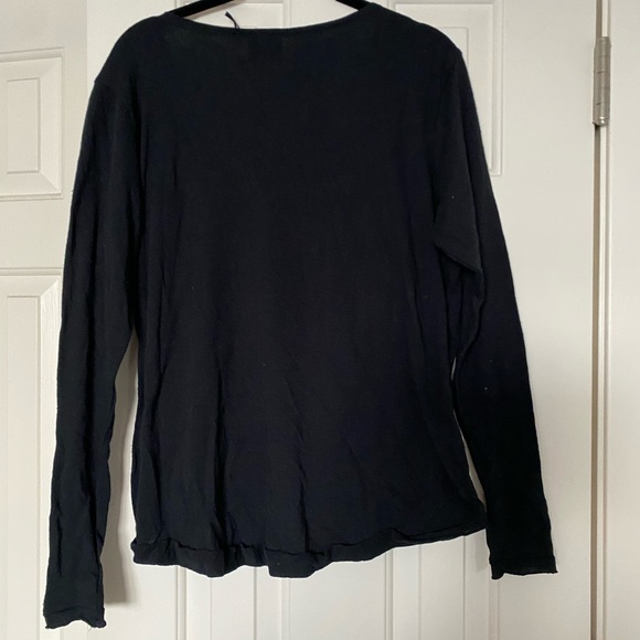 WORN ONCE. Black wrap top from Urban Outfitters. - Picture 2 of 3